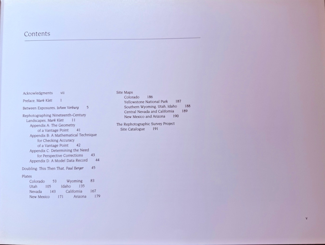 SECOND VIEW: THE REPHOTOGRAPHIC SURVEY PROJECT By Mark Klett & Joann Verburg VG+