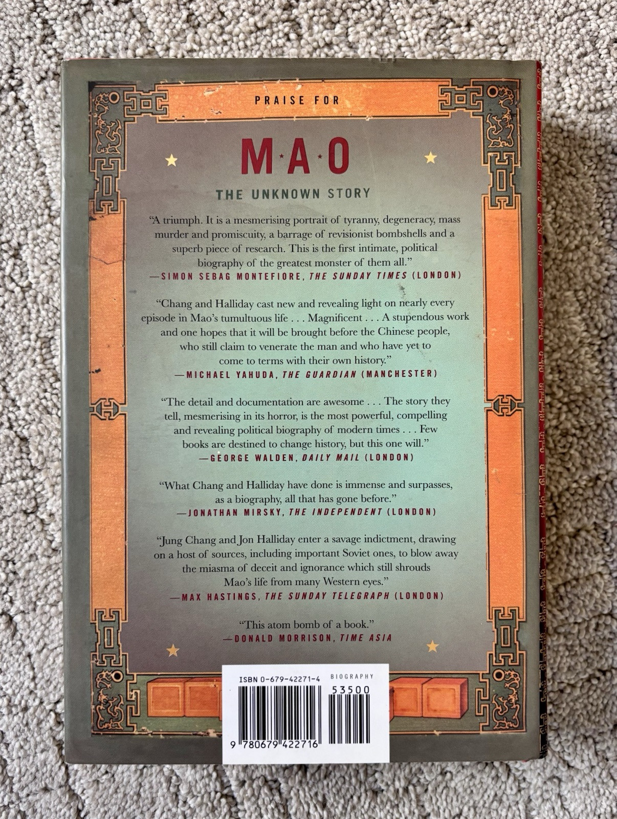 Mao : The Unknown Story by Jung Chang and Jon Halliday