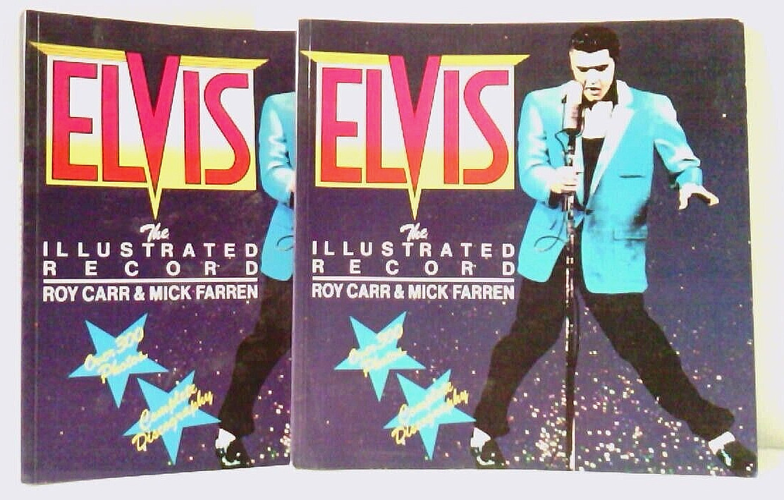 ELVIS PRESLEY~THE ILLUSTRATED RECORD~BY MIKE FARREN & ROY CARR~Set of 2~1982