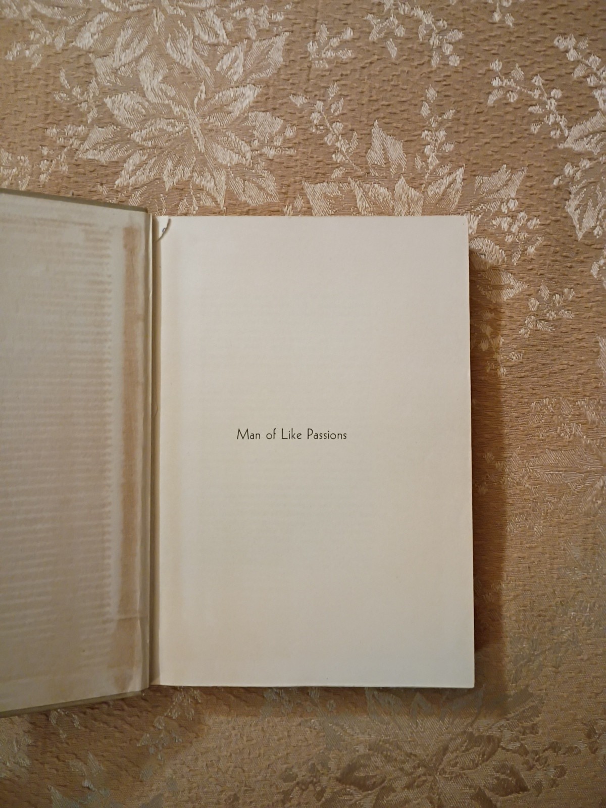 1942 Man of Like Passions Richard Ellsworth Day HC Charles G Finney Ex-Lib Book