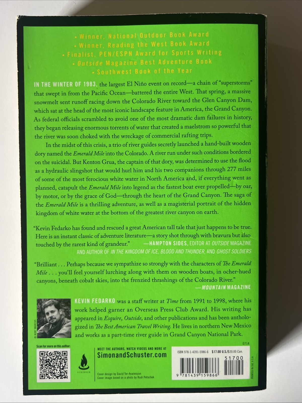 Emerald Mile : Story of the Fastest Ride in History Through the Grand Canyon