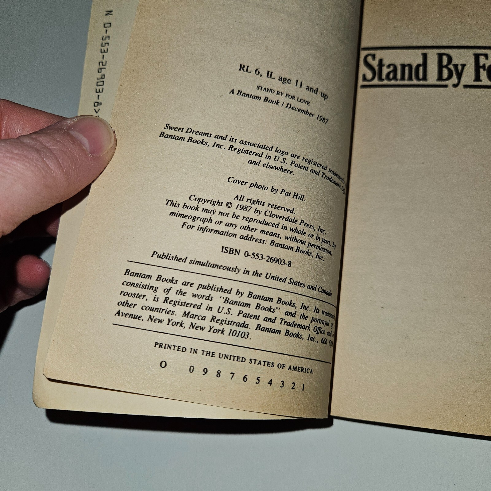 VTG Sweet Dreams #136 Stand By For Love Paperback Book Carol Macbain 1987