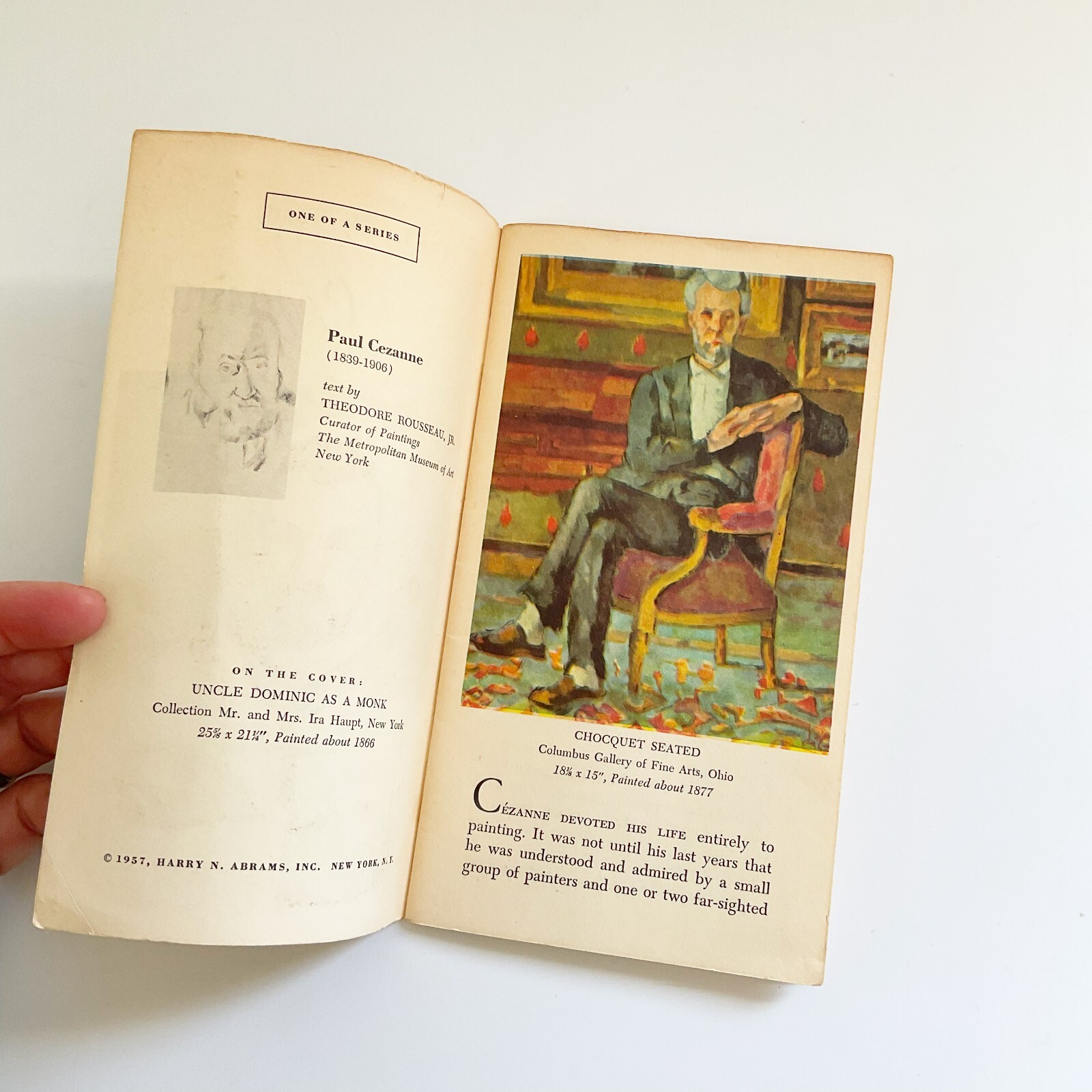 HARRY N. ABRAMS Pocket Art Books Cezanne Rembrandt Velazquez Masterpieces 1957