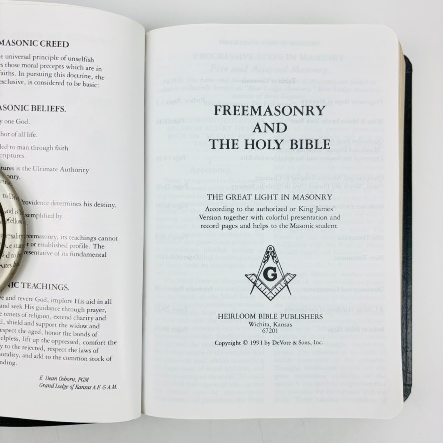 Freemasonry & the Holy Bible 1991 St John’s Lodge Boston MA Oldest Lodge America
