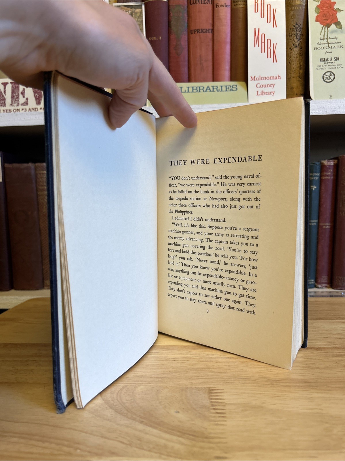 They Were Expendable: 1942 Harcourt, Brace And Company HC by W. L. White