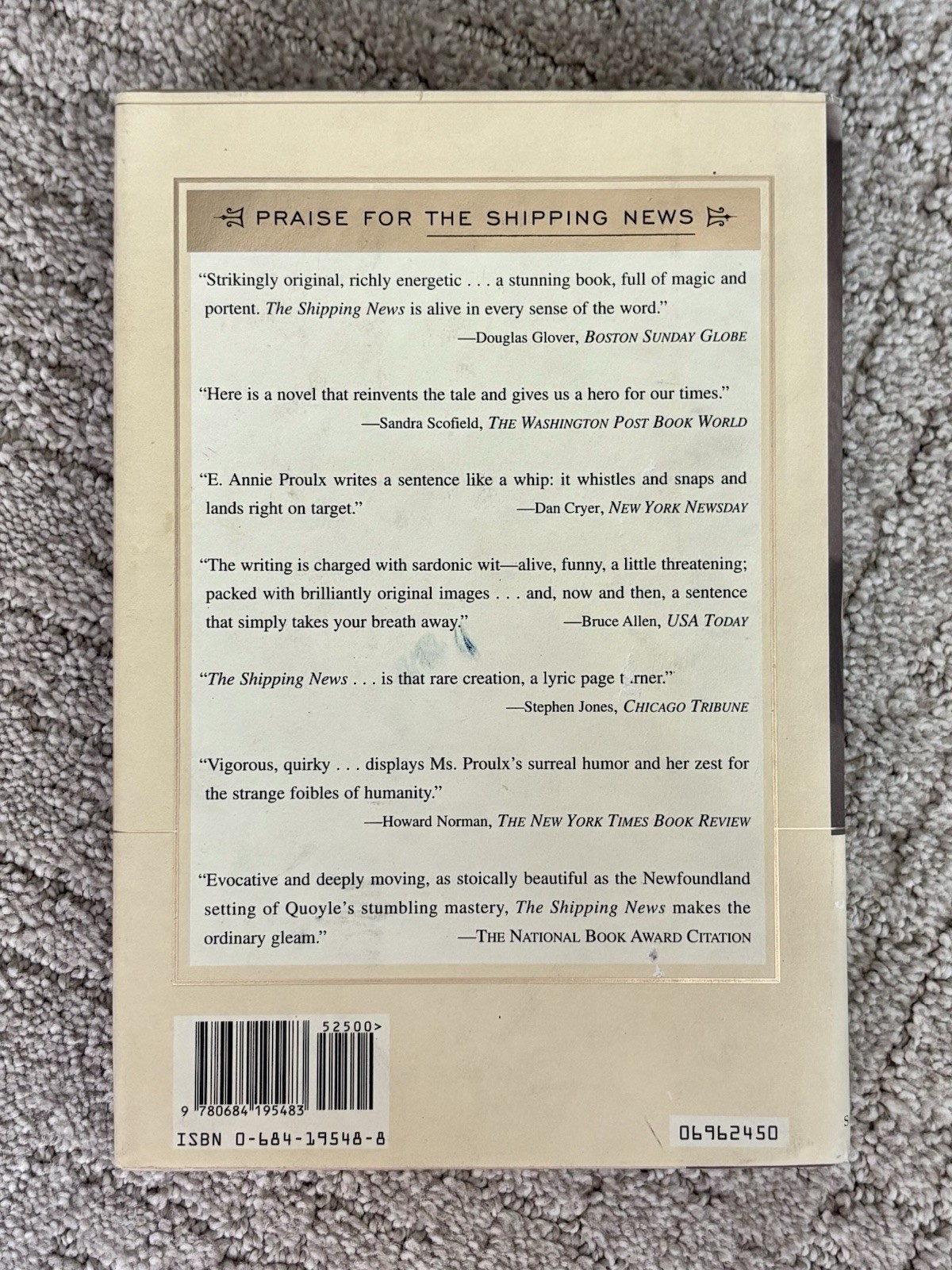 Accordian Crimes by E. Annie Proulx