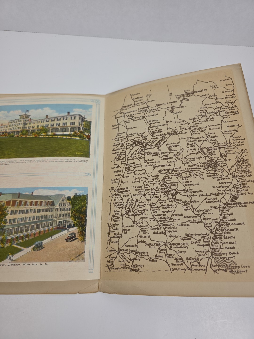 The White Mts Of N.H. Switzerland Of America Souvenir And Guide Book Vintage