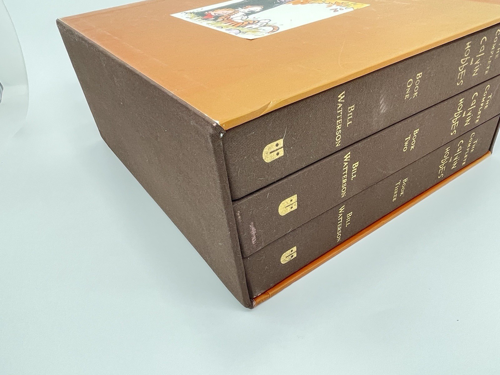 Vtg Complete Calvin and Hobbes 3 Volume Hardcover 1st Ed. Bill Watterson Cover