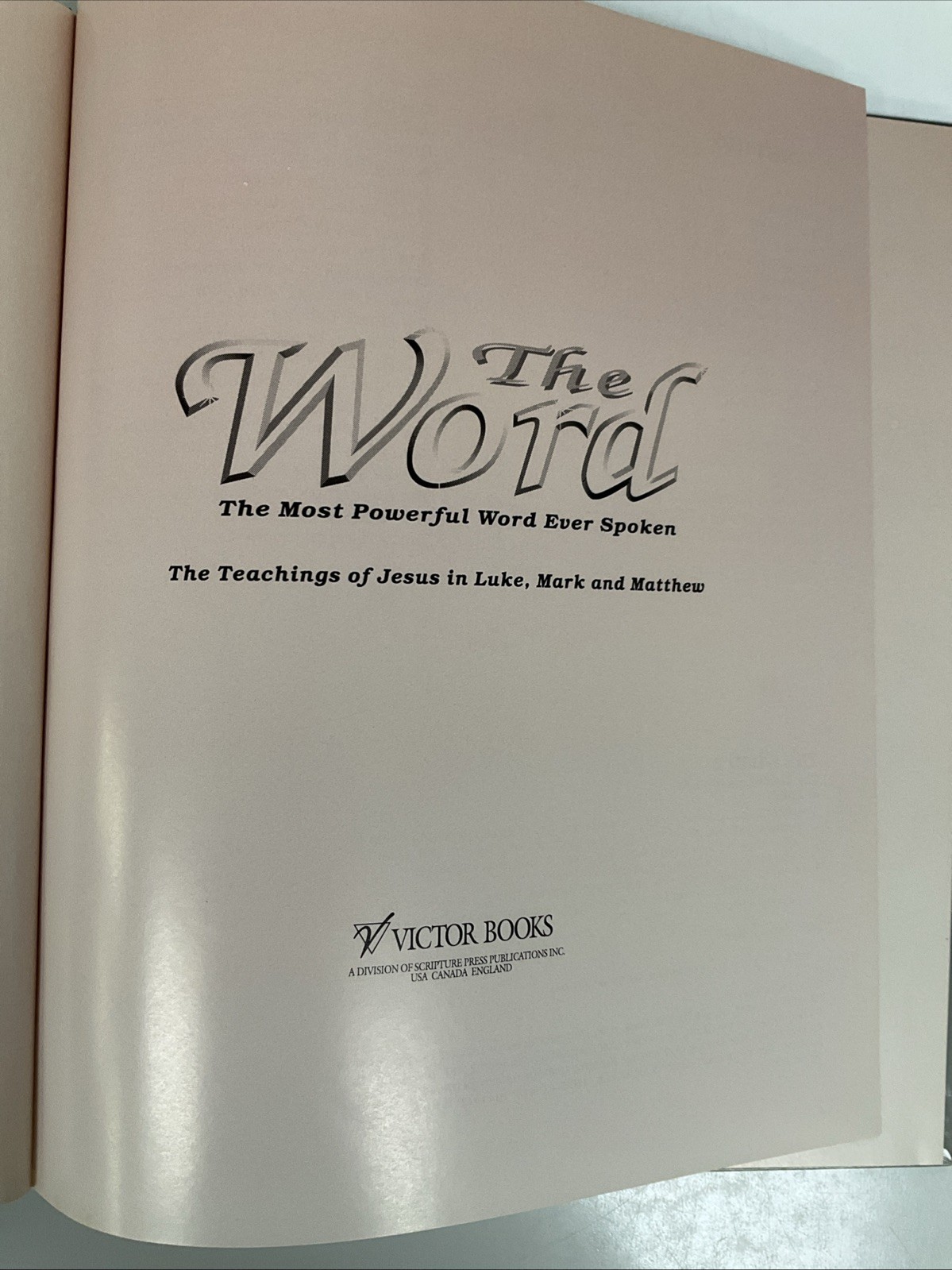 The Word : The Most Powerful Word Ever Spoken Volumes 1,2,3,4 HC