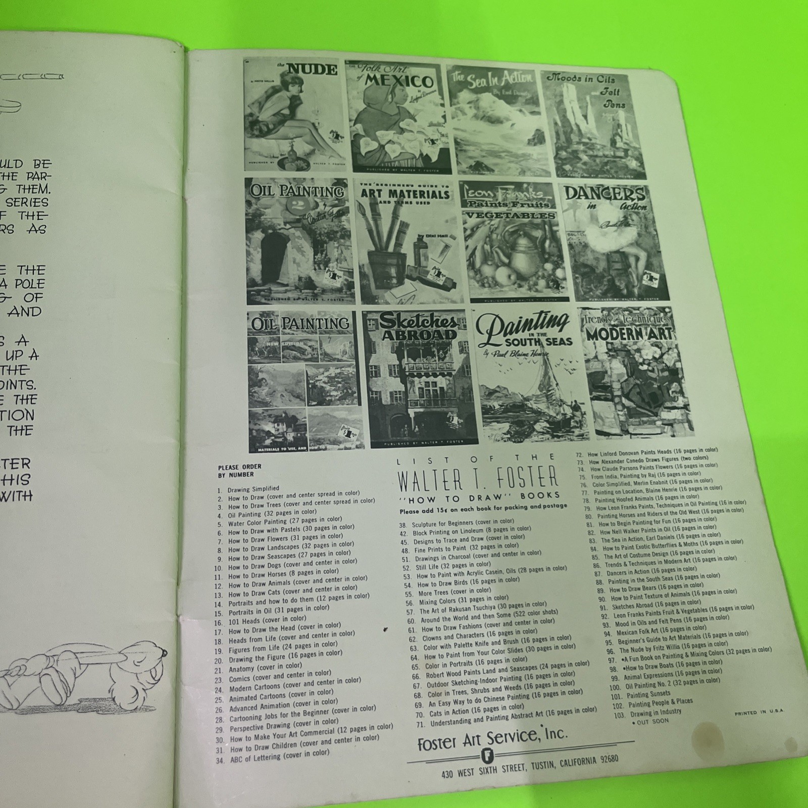 VINTAGE PRESTON BLAIR ART INSTRUCTION BOOK ANIMATED CARTOONS FOR THE BEGINNER VG
