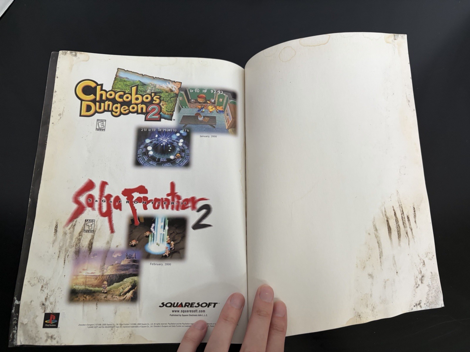 Final Fantasy Anthology Walkthrough Brady Games Strategy Guide Water Damage