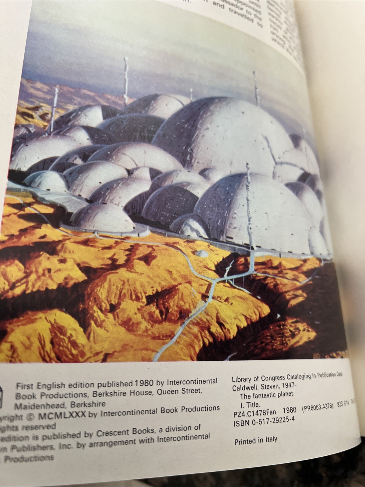 The Fantastic Planet : A world of Magic and Mystery By Steven Caldwell HB/DJ