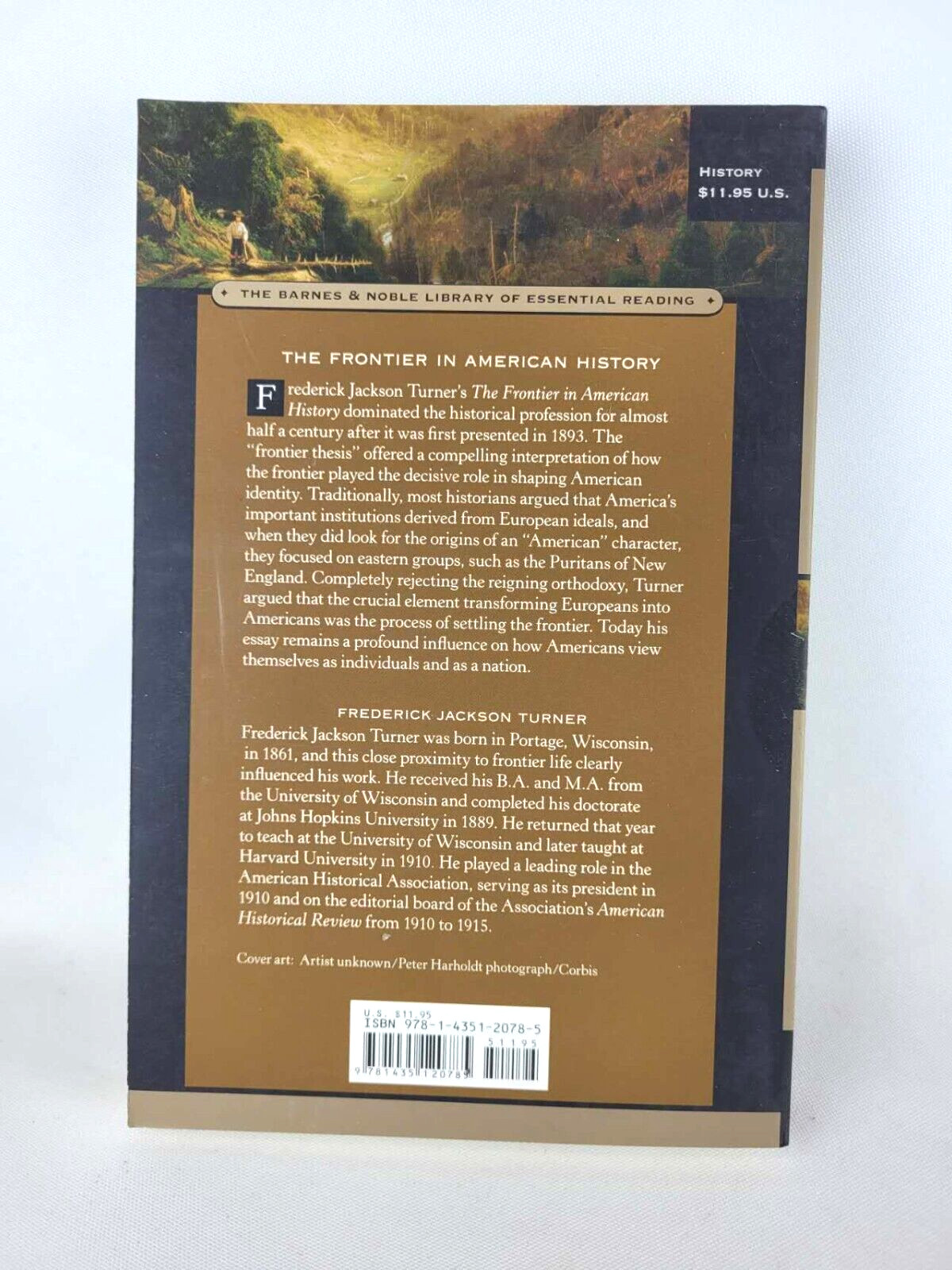 THE FRONTIER IN AMERICAN HISTORY Frederick Jackson Turner Paperback *Brand New*