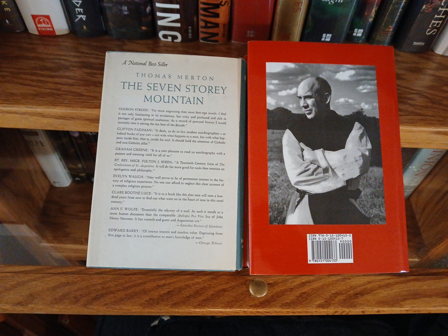 Thomas Merton 2 Books Waters of Siloe & Seven Storey Mountain 1st Print UNREAD
