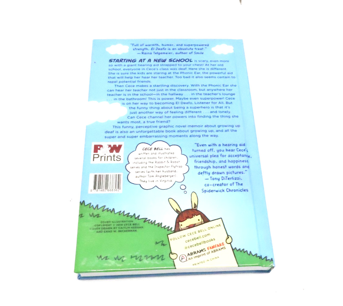 El Deafo by Cece Bell Hardcover Graphic Novel Newbery Honor Book NEW