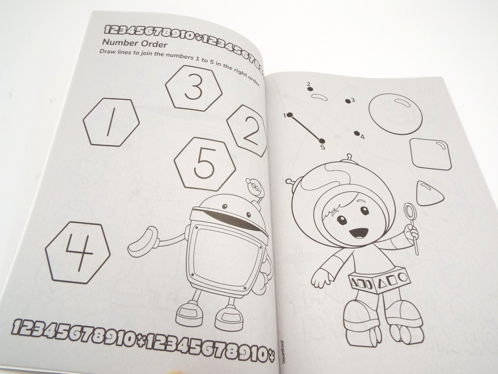Nickelodeon Team Umizoomi Coloring and Activity Book Dot To Dot Math Numbers NEW