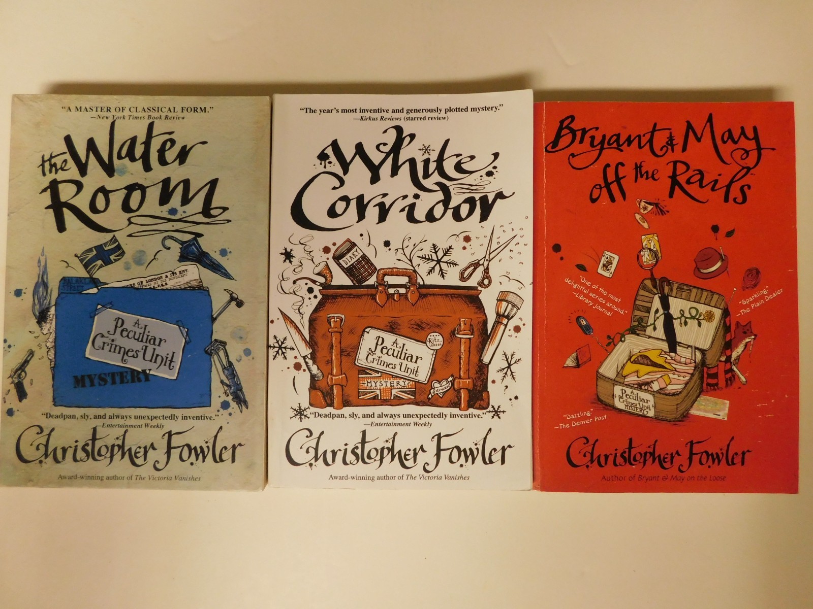 Christopher Fowler Lot of 6 books, 3pb 3hc Bryant & May, The Water Room