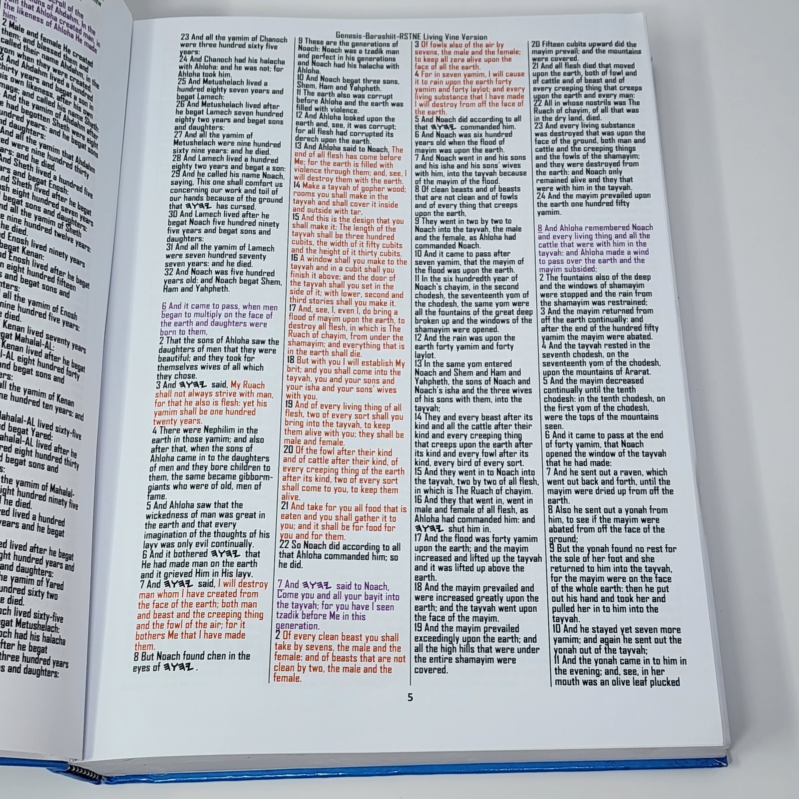 RSTNE Restoration Scriptures True Name 8th Ed Multicolor Living Vine Hardcover A