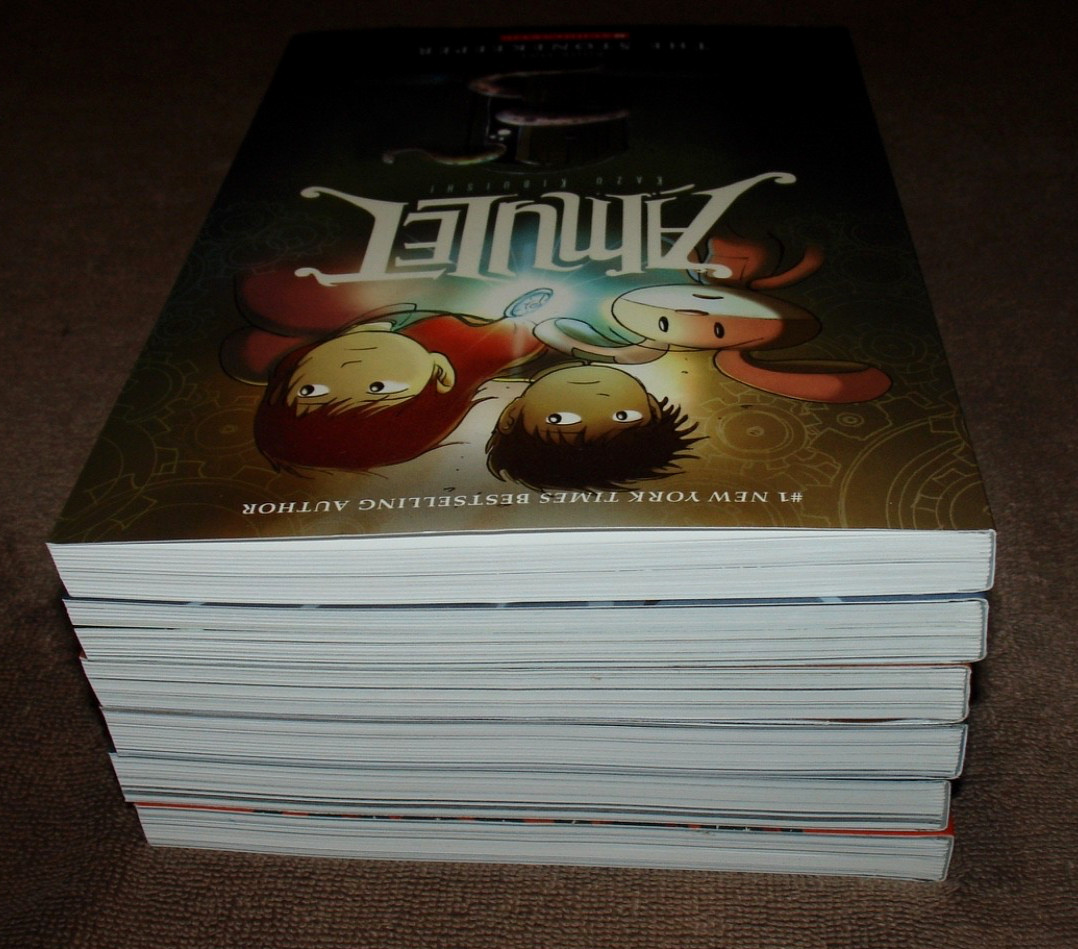 Lot of 6 Amulet Graphic Novels by Kazu Kibuishi 1, 2, 3, 4, 6, 7