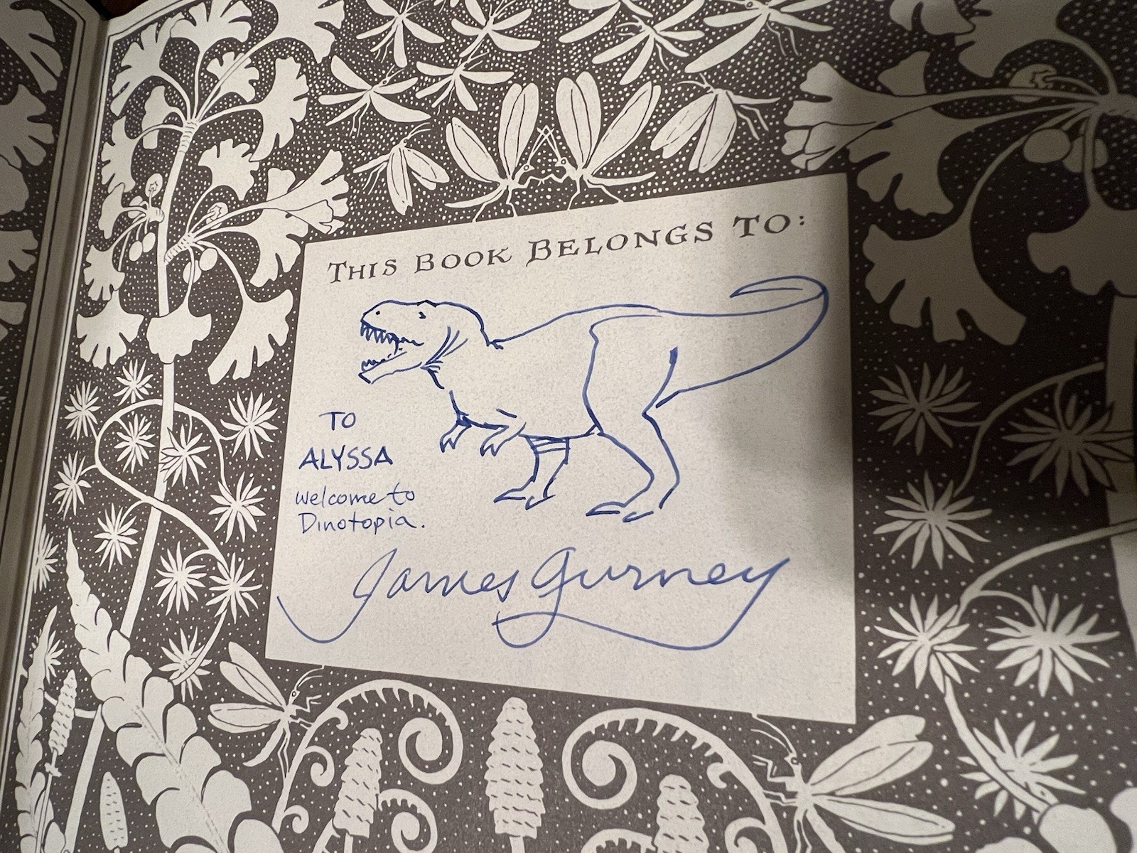Signed Dinotopia journey to chandara autographed by james gurney hardback book