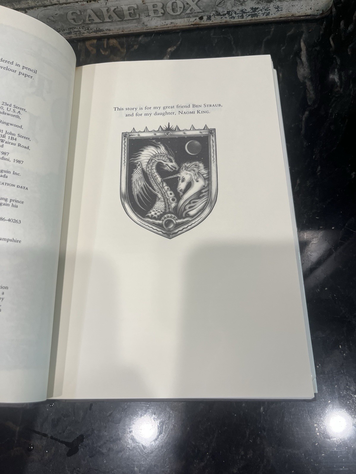 The Eyes of the Dragon Hardcover by Steven King – 1st Edition – w/Dust Jacket