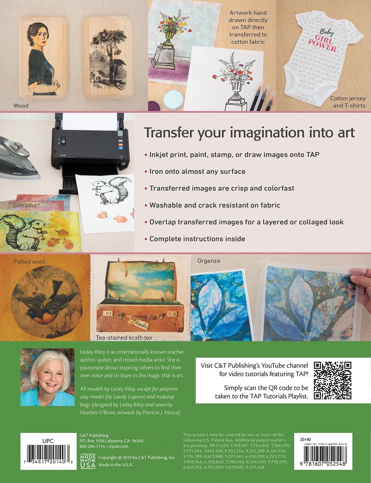 Lesley Riley’s TAP Transfer Artist Paper 8-1/2-Inch x 11-Inch 18 Pack by C&T Pub