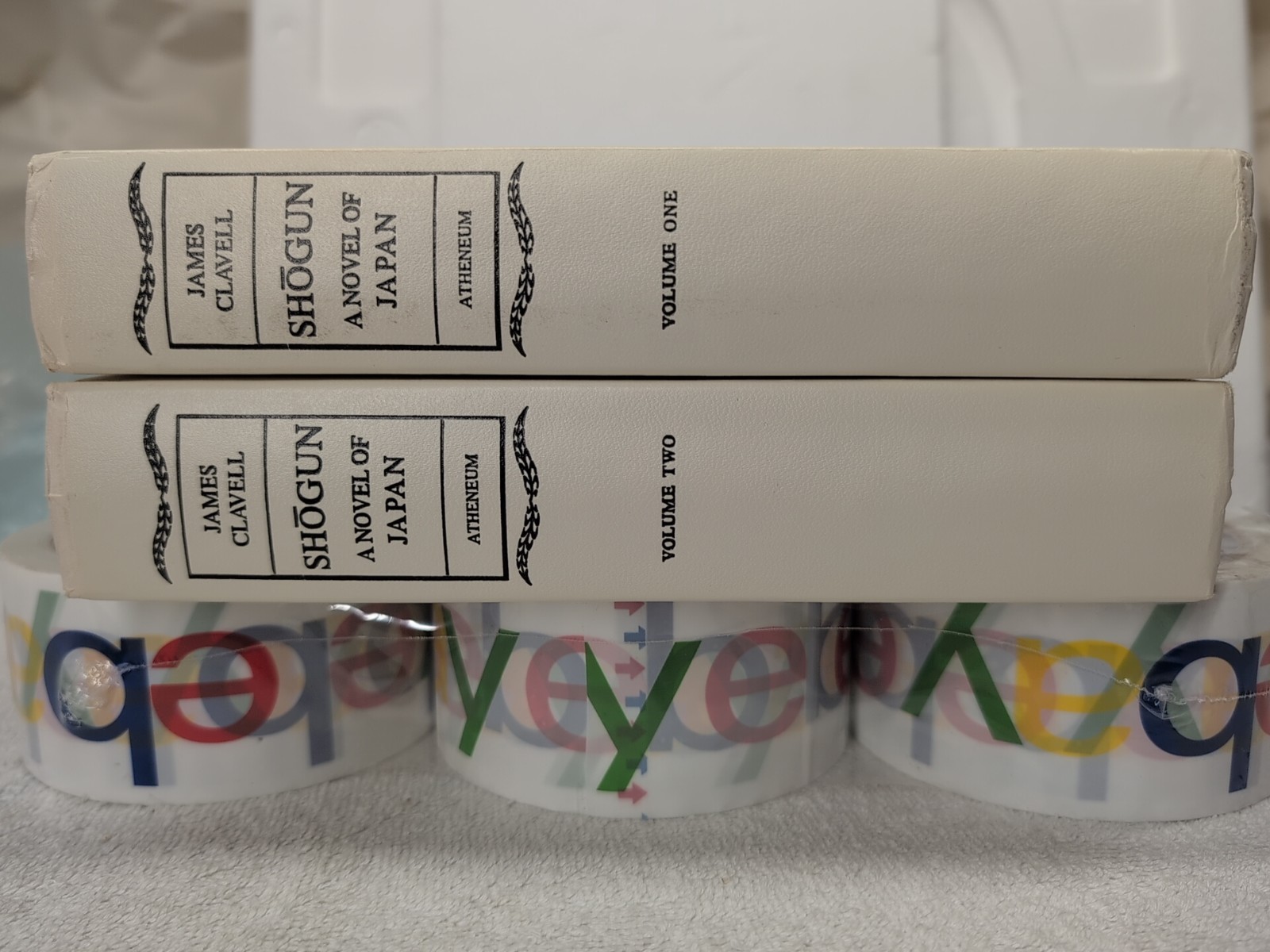 SHOGUN by James Clavell (1975) 2-Tone Boards BCE + Custom Mylar ~ 2 Vols!!!