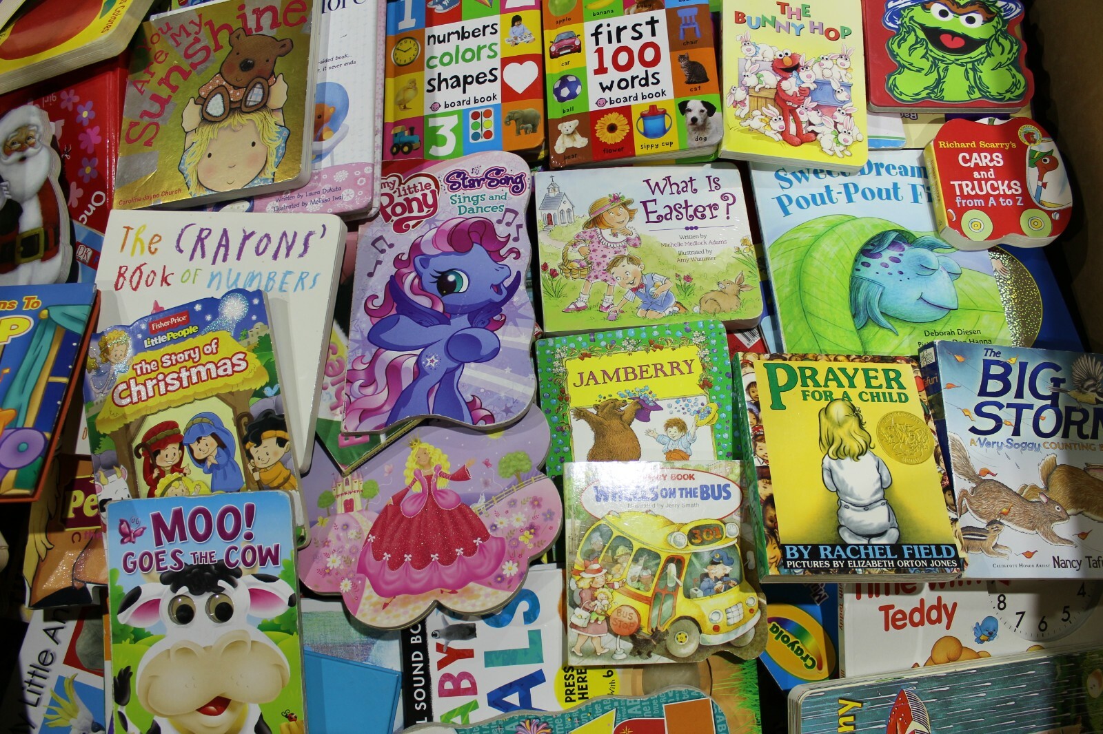 20 LBS of Childrens Baby Toddler Daycare Board Books Chunky Books RANDOM