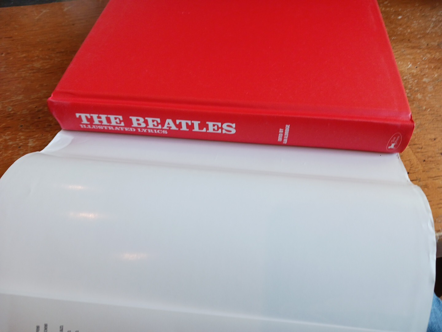 BEATLES – ILLUSTRATED LYRICS -267 PAGES -HARDCOVER HCDJ BOOK , 1991 ,THE BEATLES