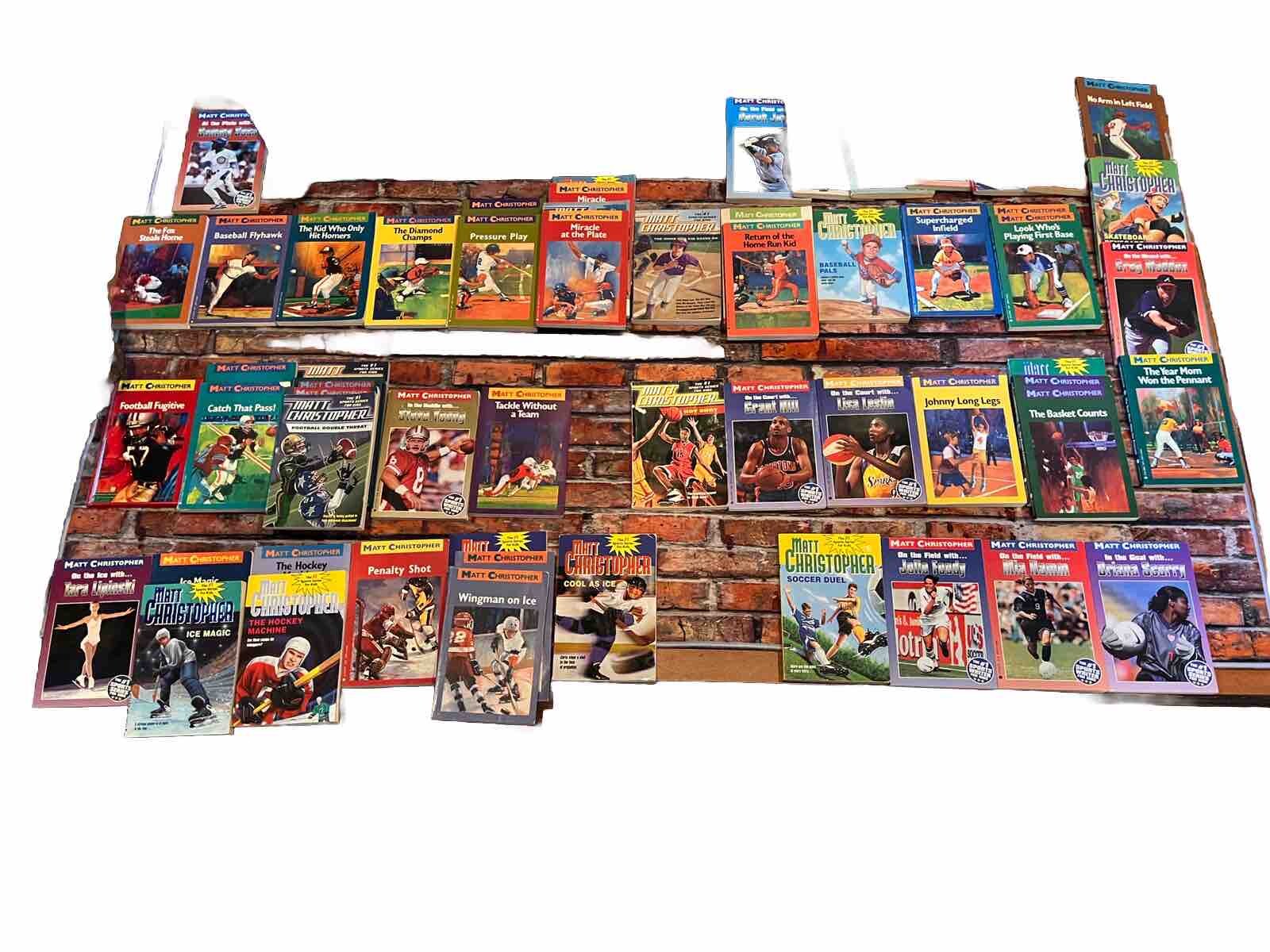 LOT OF 67 Vintage SPORTS SERIES CHAPTER BOOKS📕Children, Kids✍️Matt Christopher