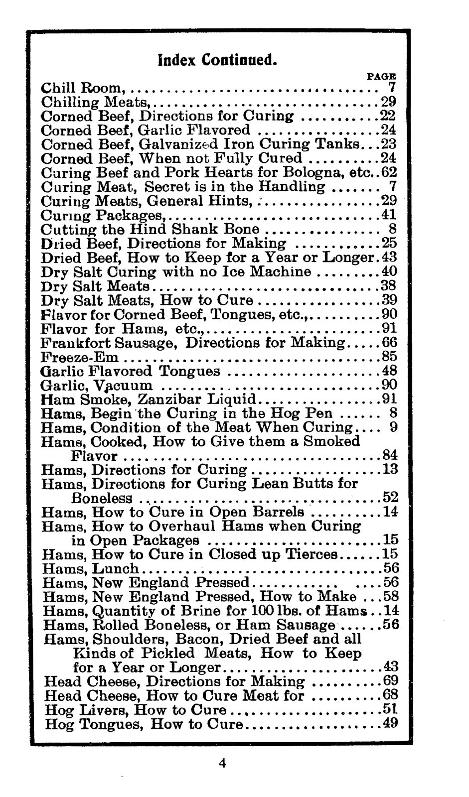 1904 Secrets Of Meat Curing And Sausage Making Cook Book 97 Pages
