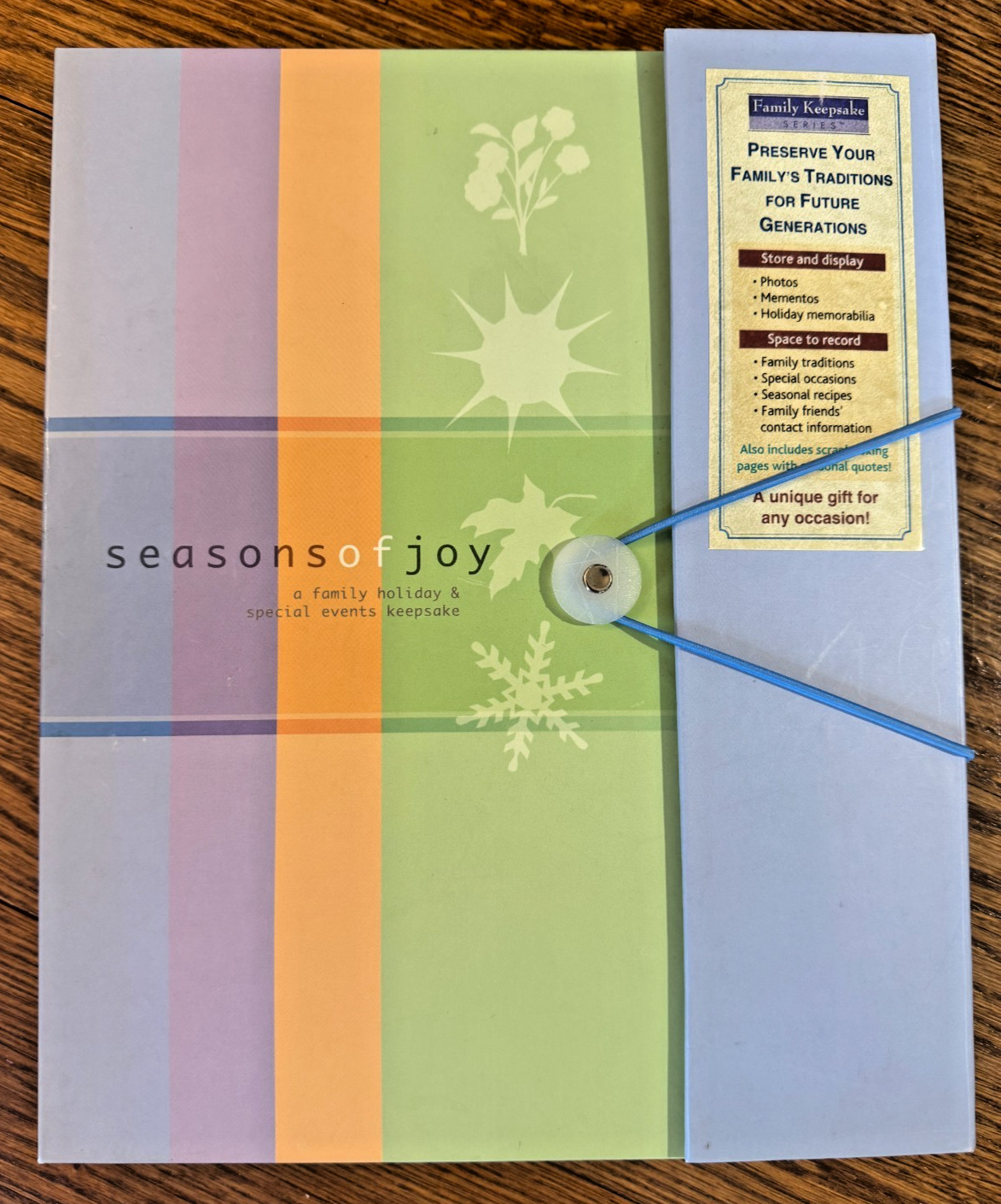 Seasons of Joy HOLIDAY & SPECIAL EVENTS Keepsake Book Family Memories 12×9.25″