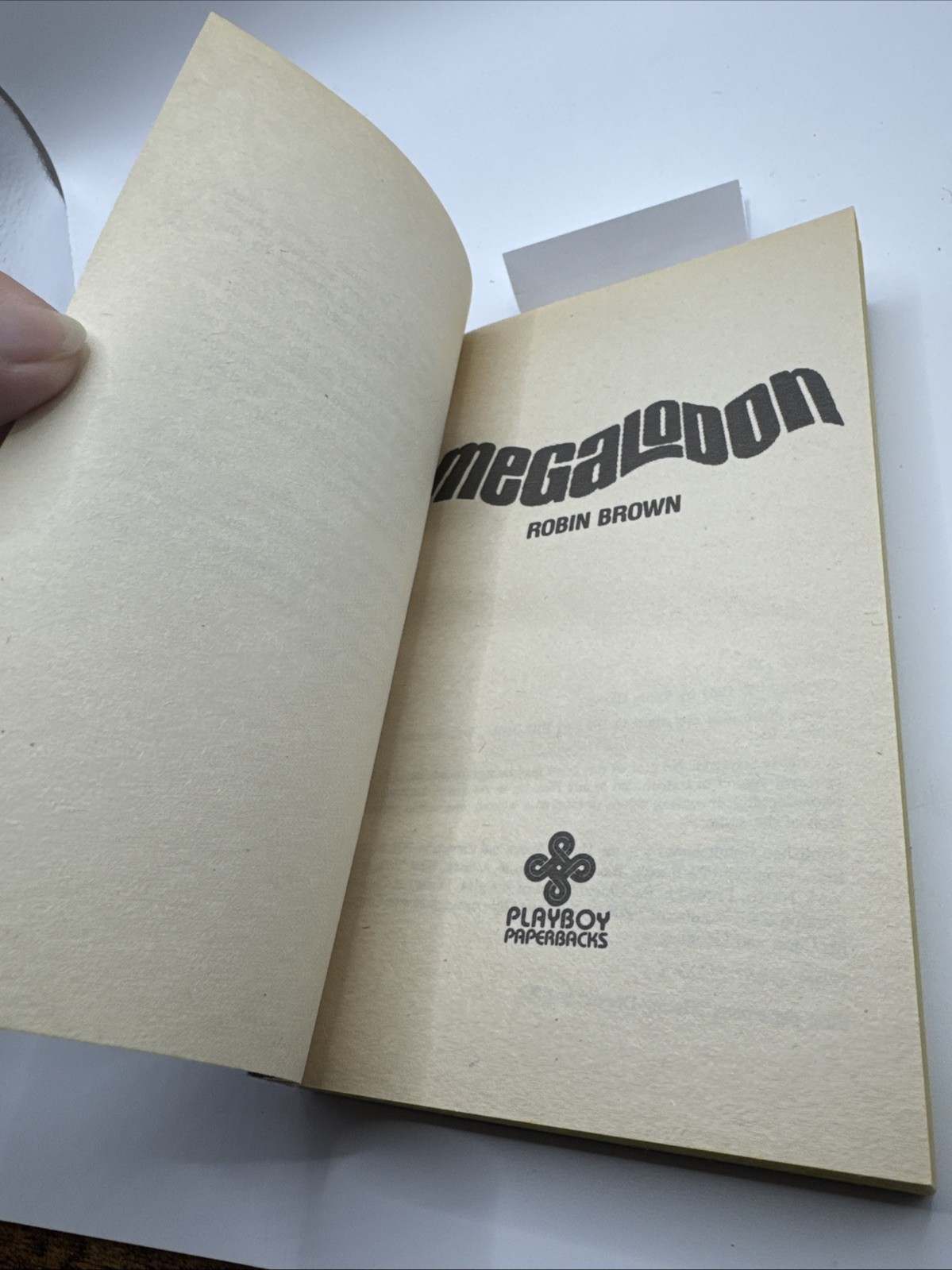 Megalodon by Robin Brown, Playboy Paperbacks Fiction 1st paperback edition 1982