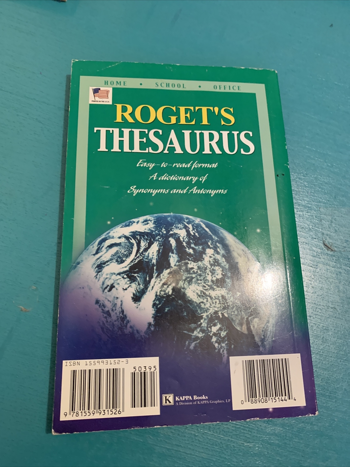NEW EASY READ Roget’s Thesaurus Home School Office Book By KAPPA BOOKS 194 Pages