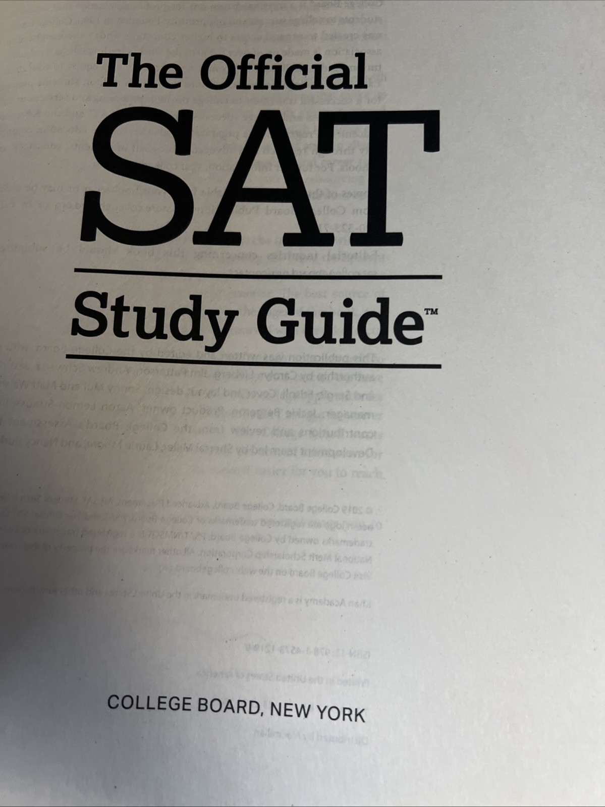 The Official SAT Study Guide College Board Test Prep Exam Practice Book