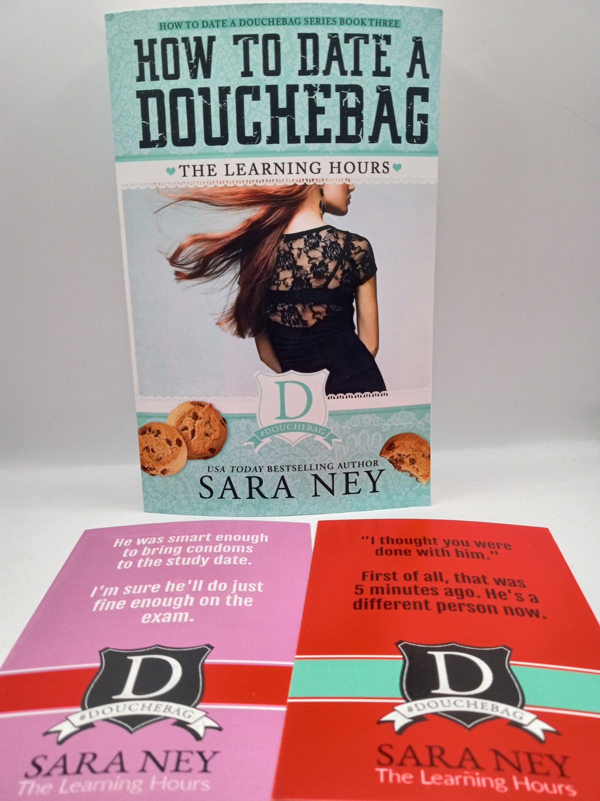 Signed Sara Ney Romance 3 Book Lot Jock Row Learning Hours How to Win the Girl