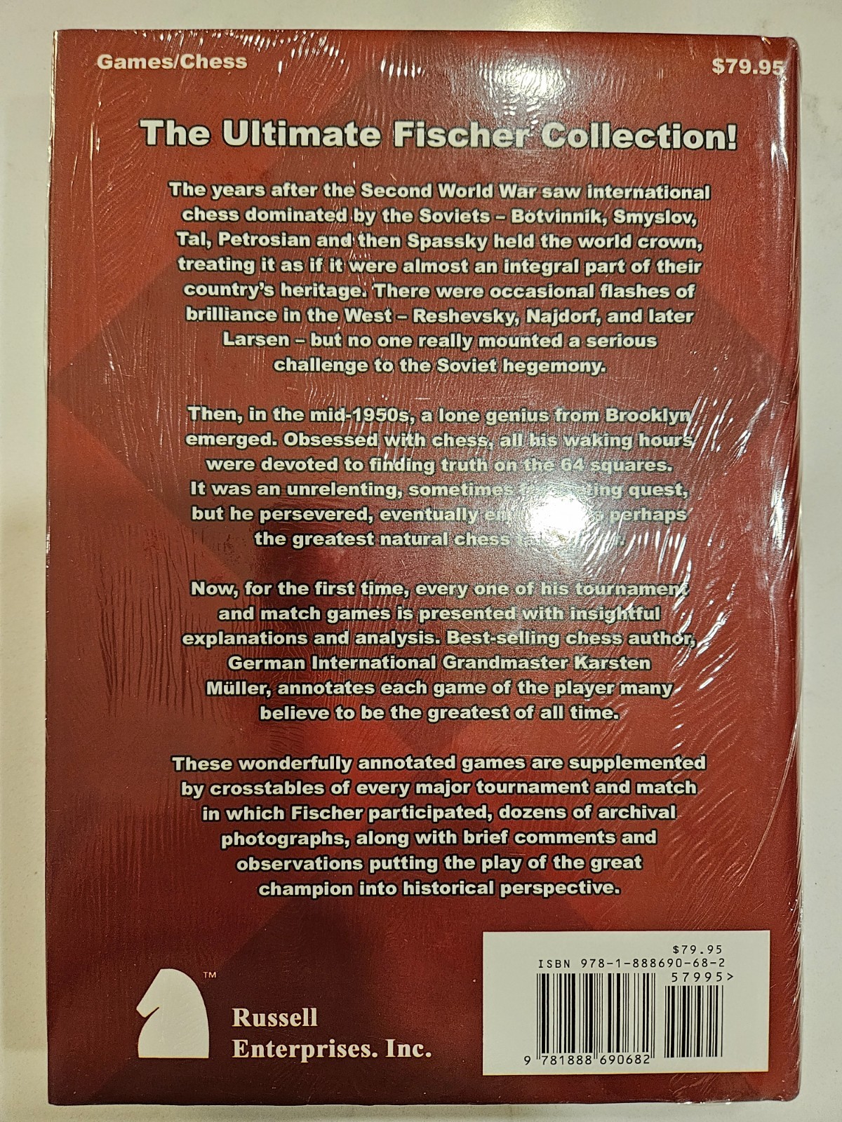 Bobby Fischer The Career and Complete Games-NEW-SEALED-HARDBACK-LIMITED EDITION!