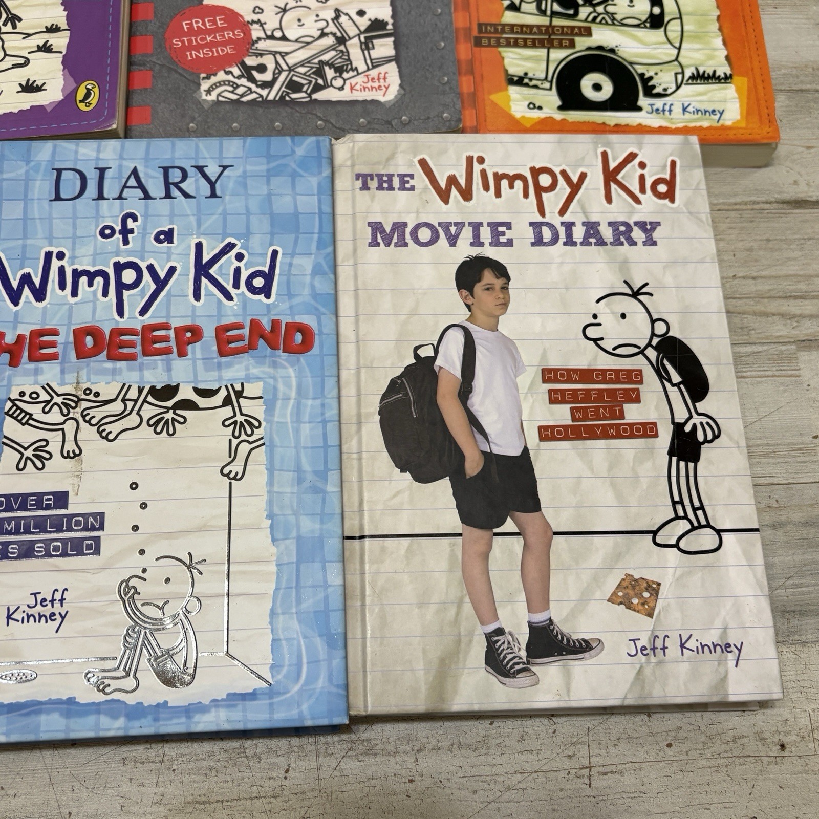 Lot Of 14 Diary of Wimpy Kid Books Movie Diary Rowley Jefferson Kinney