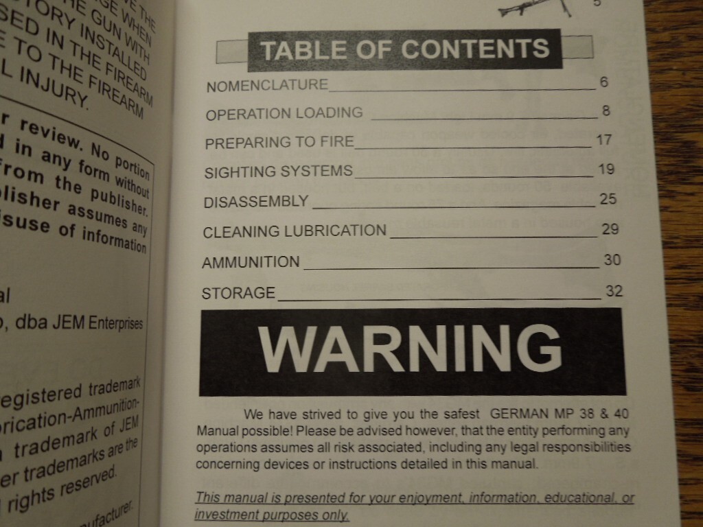 German WW2 MG 34 Do Everything Service and Training Manual 34 Pages
