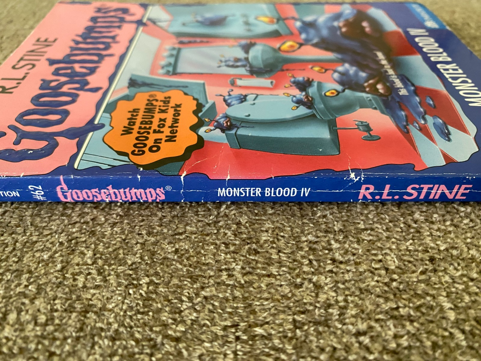 VG/LN 1st print Goosebumps #62 Monster Blood IV 4 w/Collectors Club card ~ Stine
