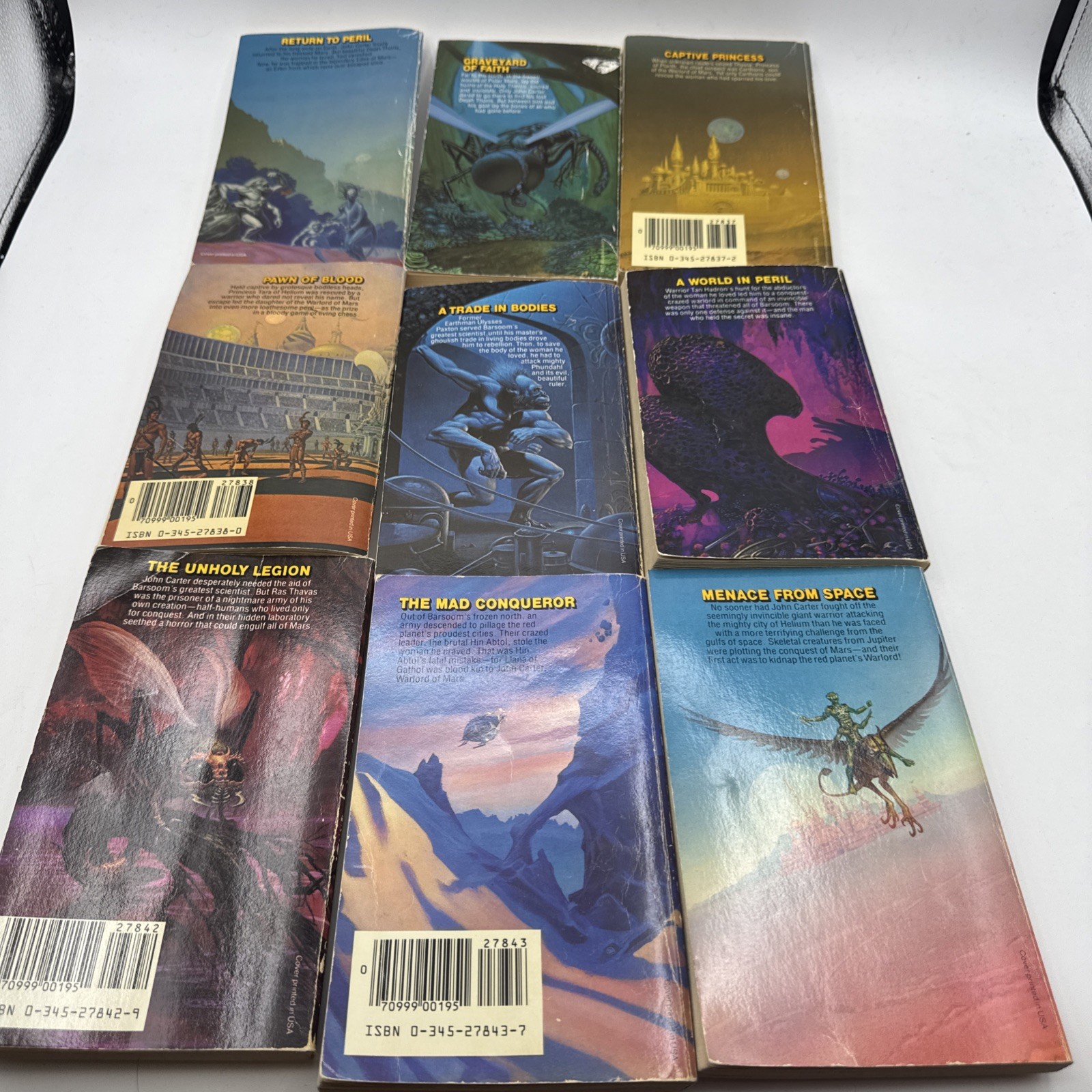The Martian Tales of Edgar Rice Burroughs Lot of 9 Vols. 2 3 4 5 6 7 9 10 11