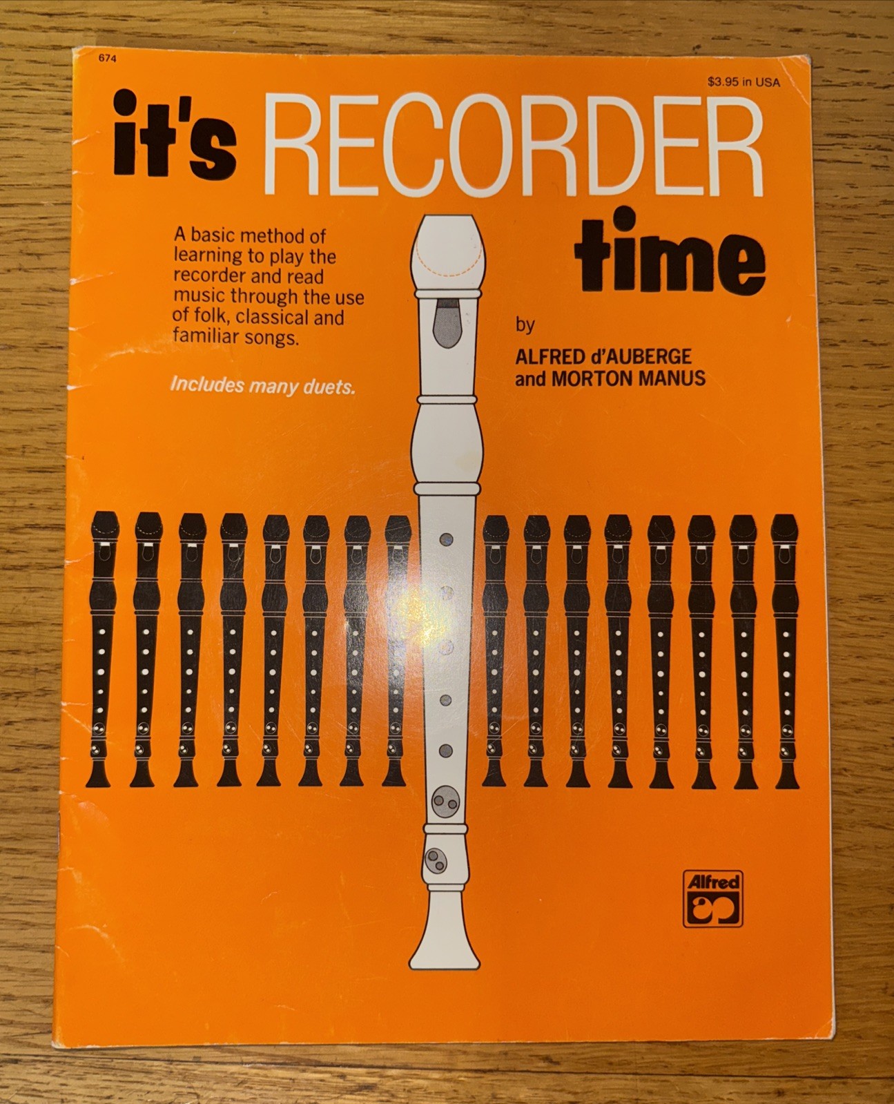It’s Recorder Time – Paperback By Alfred d’Auberge – GOOD
