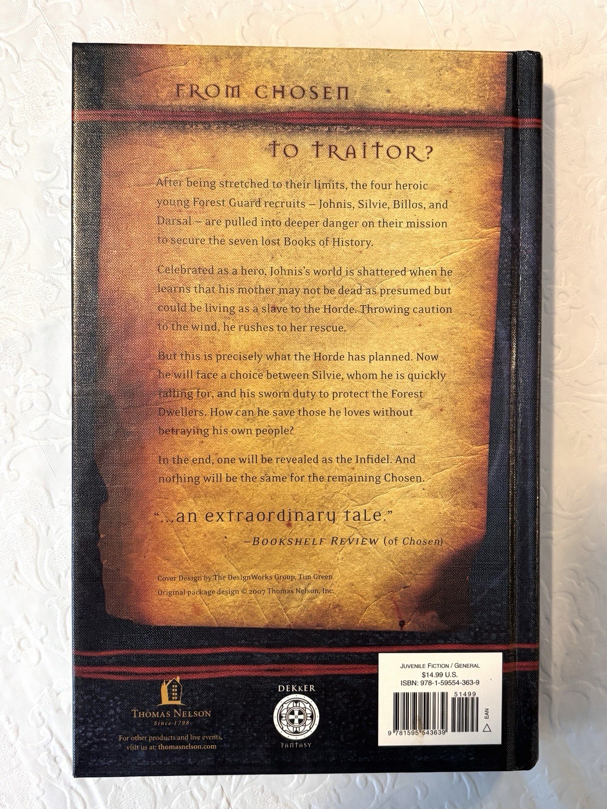 Ted Dekker: The Lost Books Series 1-3 (Chosen, Infidel, Renegade) Hardcover