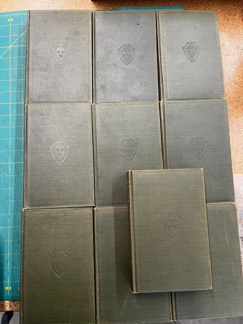 Harvard Classics P F Collier & Son 1909-1910 Volumes 1-50 Olive Cloth Very Good