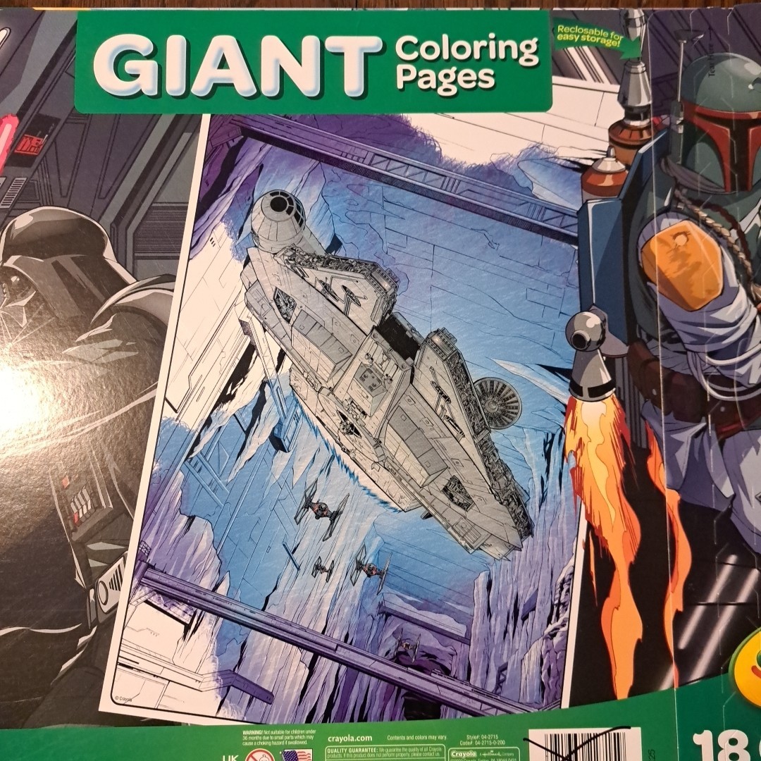 Star Wars Giant Crayola Coloring Book 18 Giant Pages New