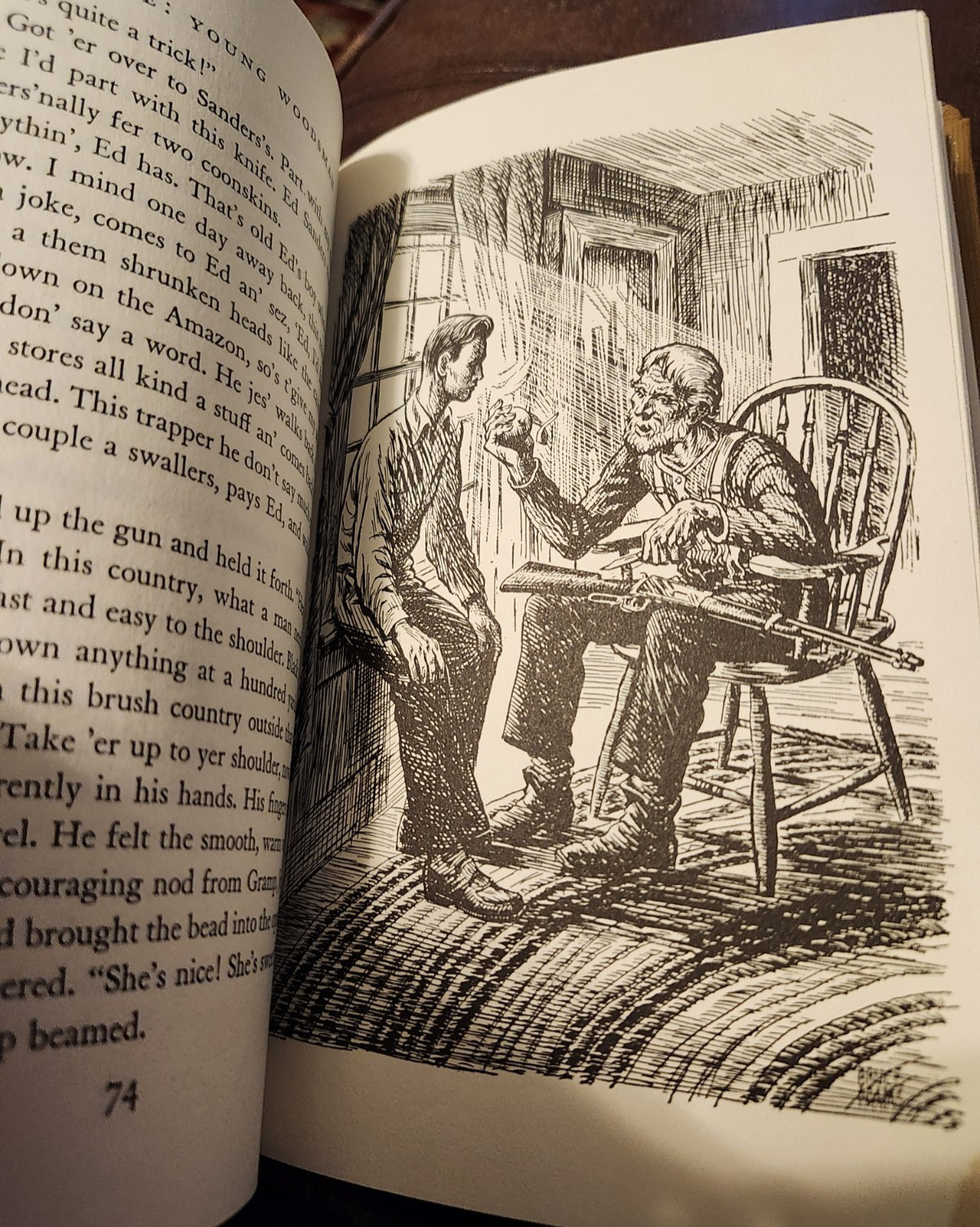 Jeff White, Young Woodsman, Maine, by Lew Dietz, Illustrated by Bruce Adams