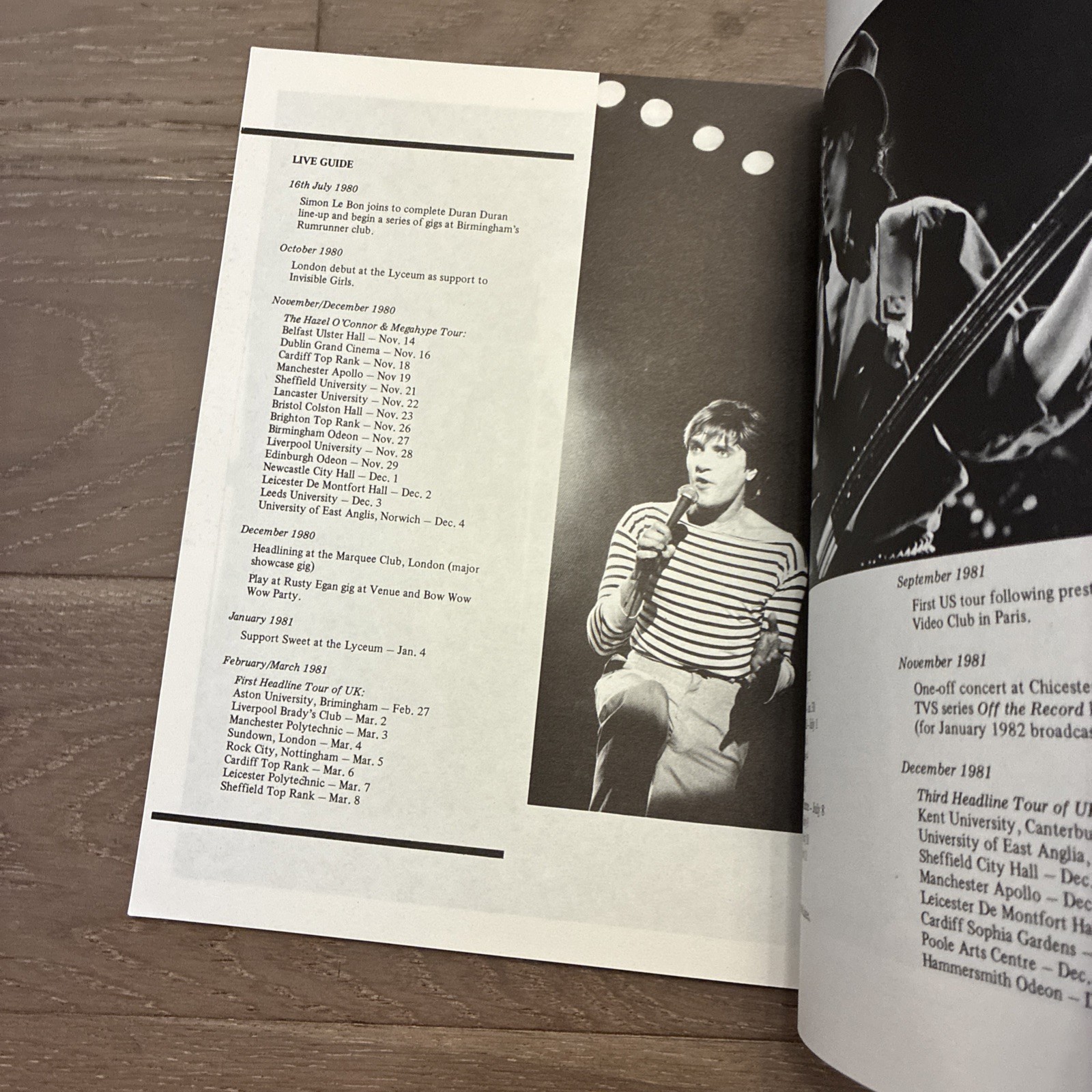 1984 DURAN DURAN Scrapbook – Babylon Books UK b/w photos collectors checklist