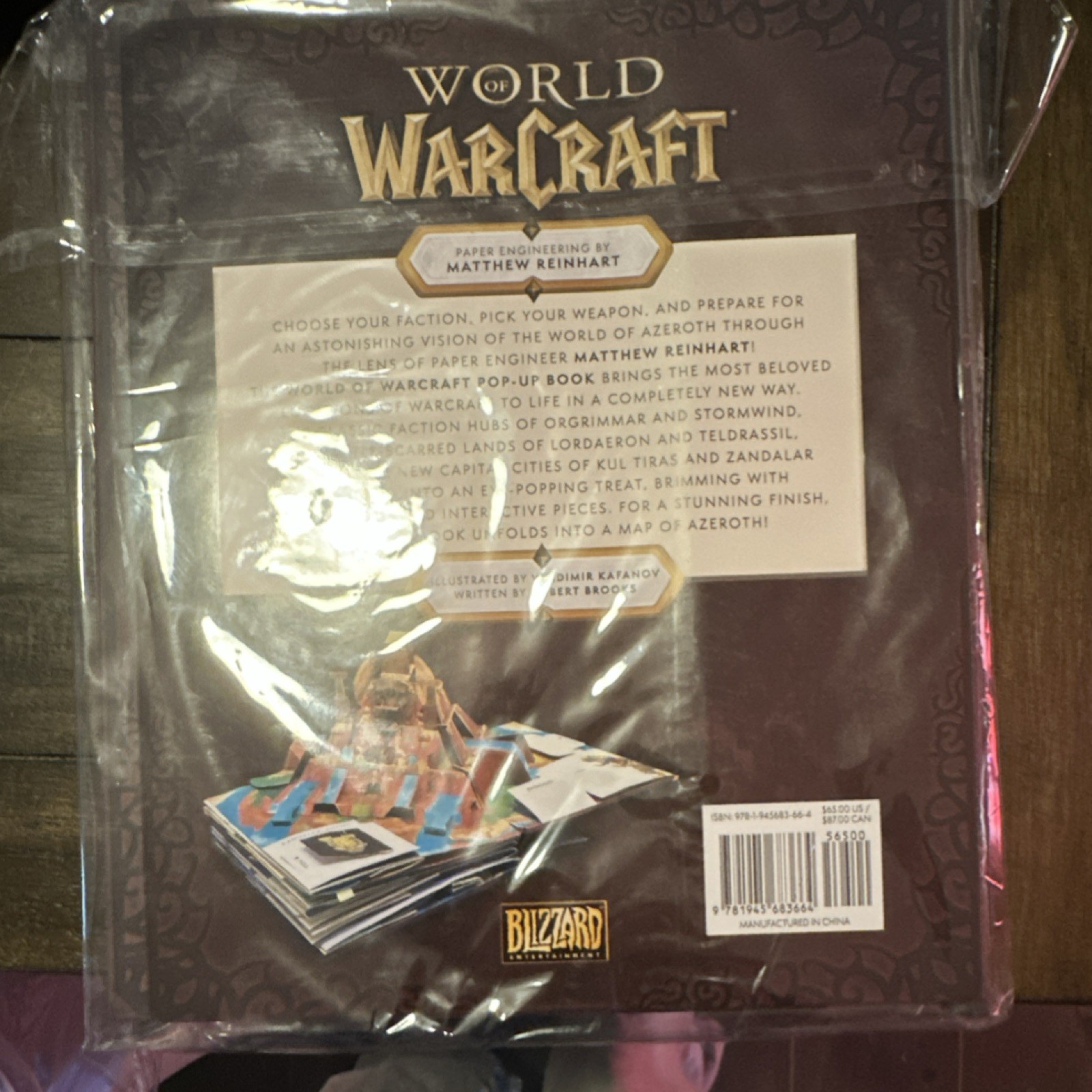 Blizzard Entertainment World of Warcraft Pop-Up Book by Matthew Reinhart (2019)