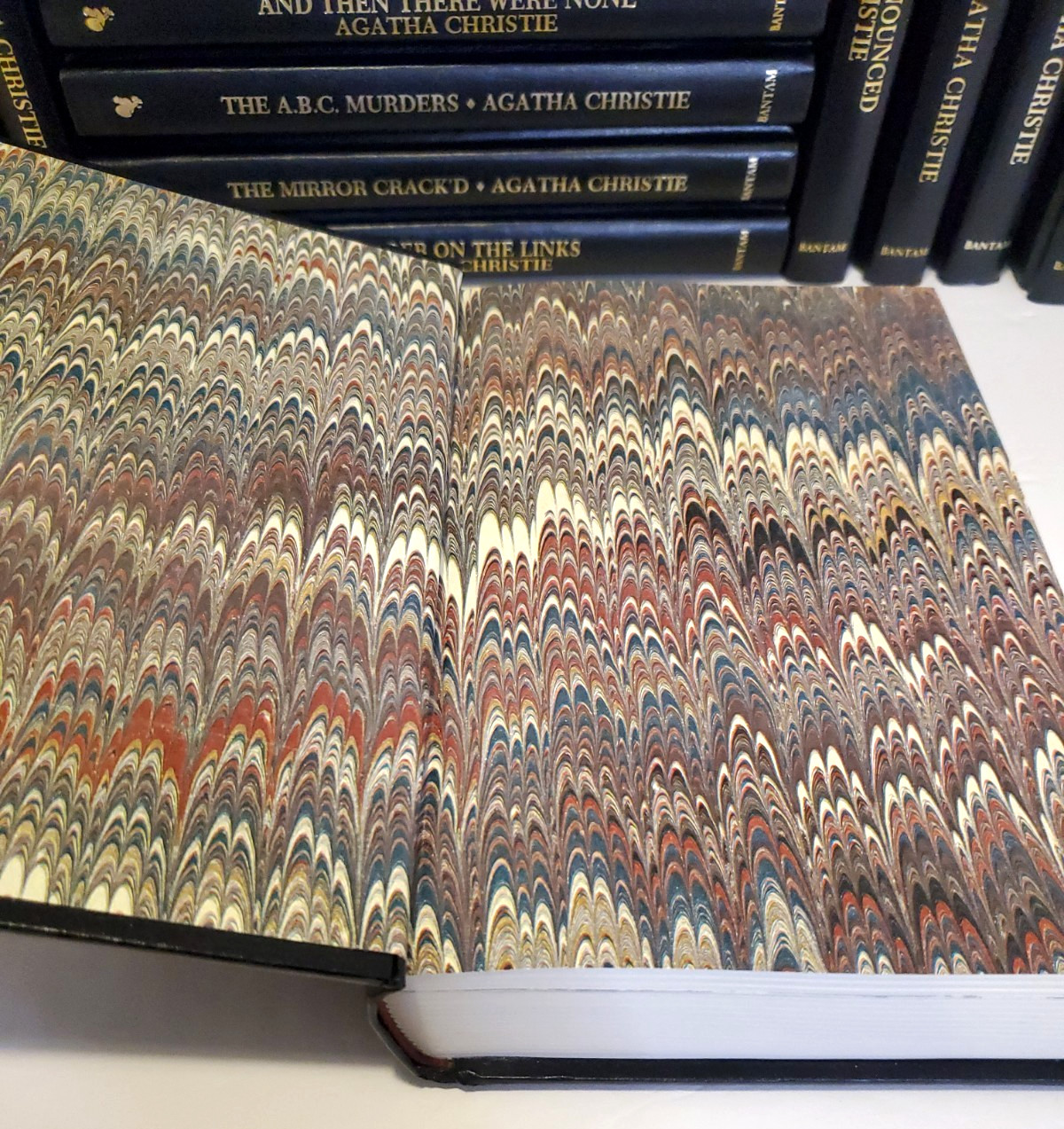 Agatha Christie Mystery Collection Bantam Leatherette HC Editions – Lot of 19