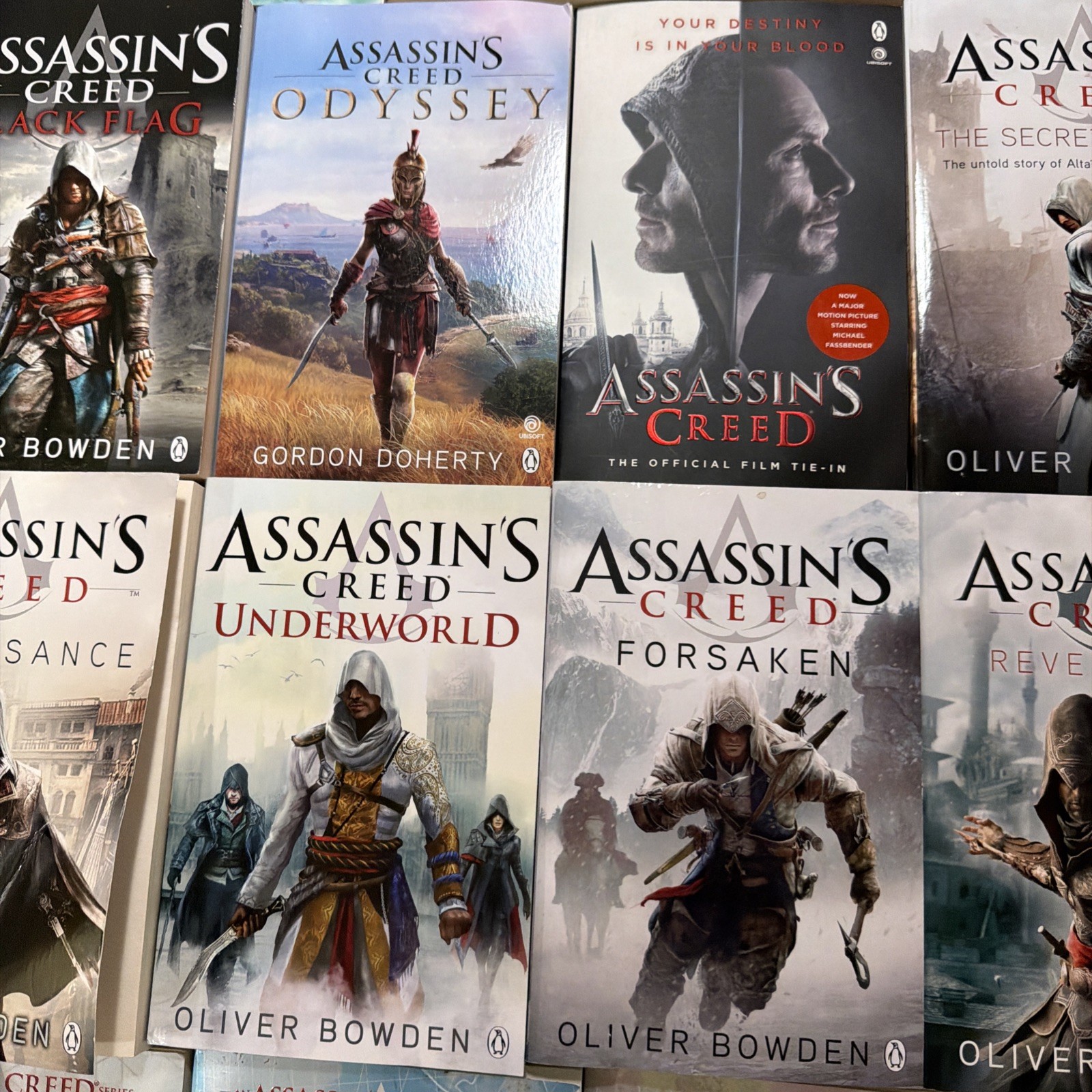 Assassin’s Creed 17 Novel Lot PB Books – Oliver Bowden Kirby Leisheng Preowned